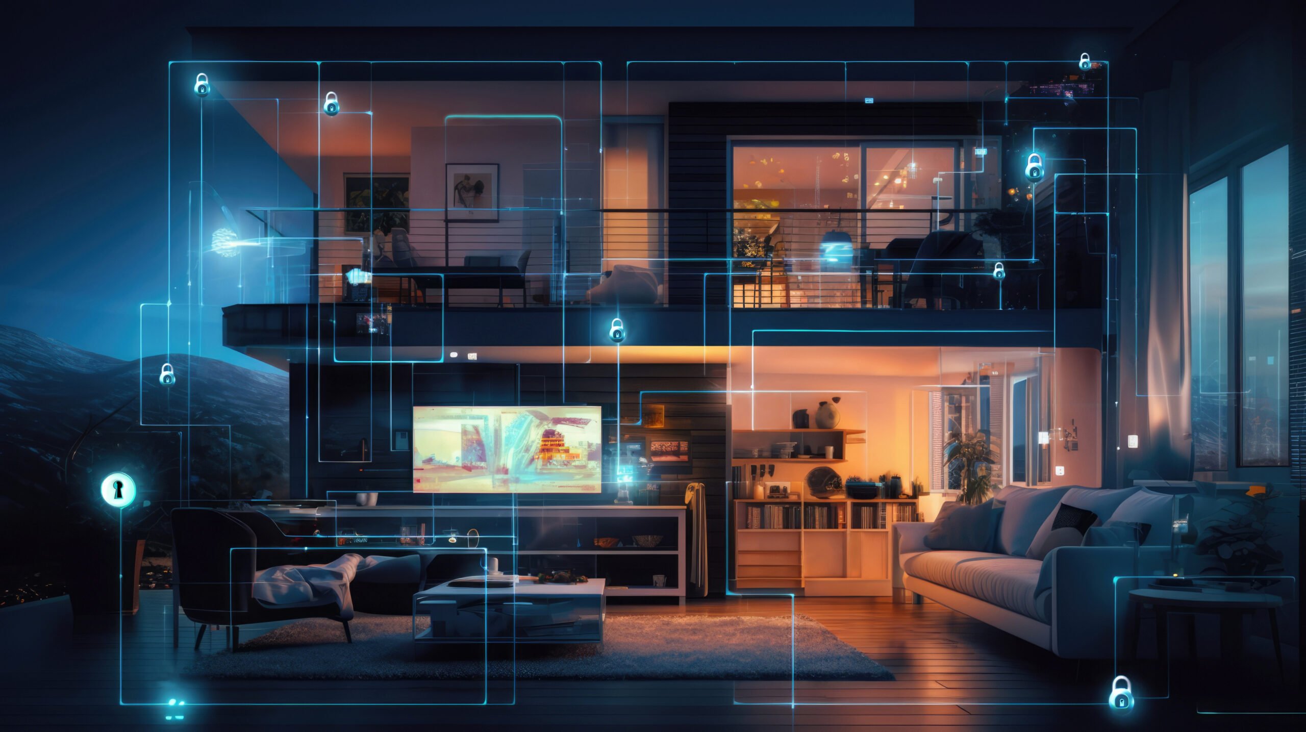 casa con instalación electrica