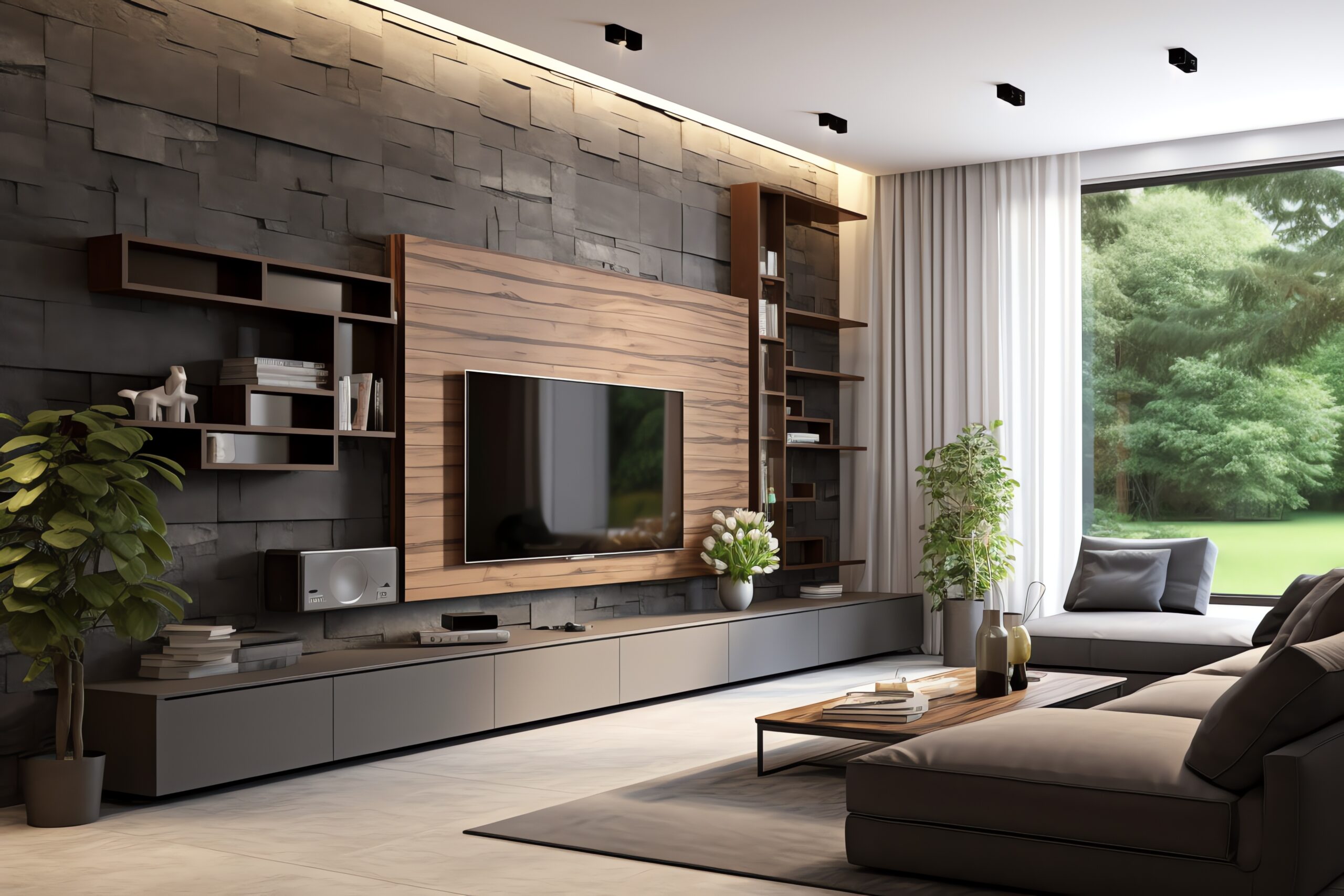 diseño de muebles centros de entretenimiento