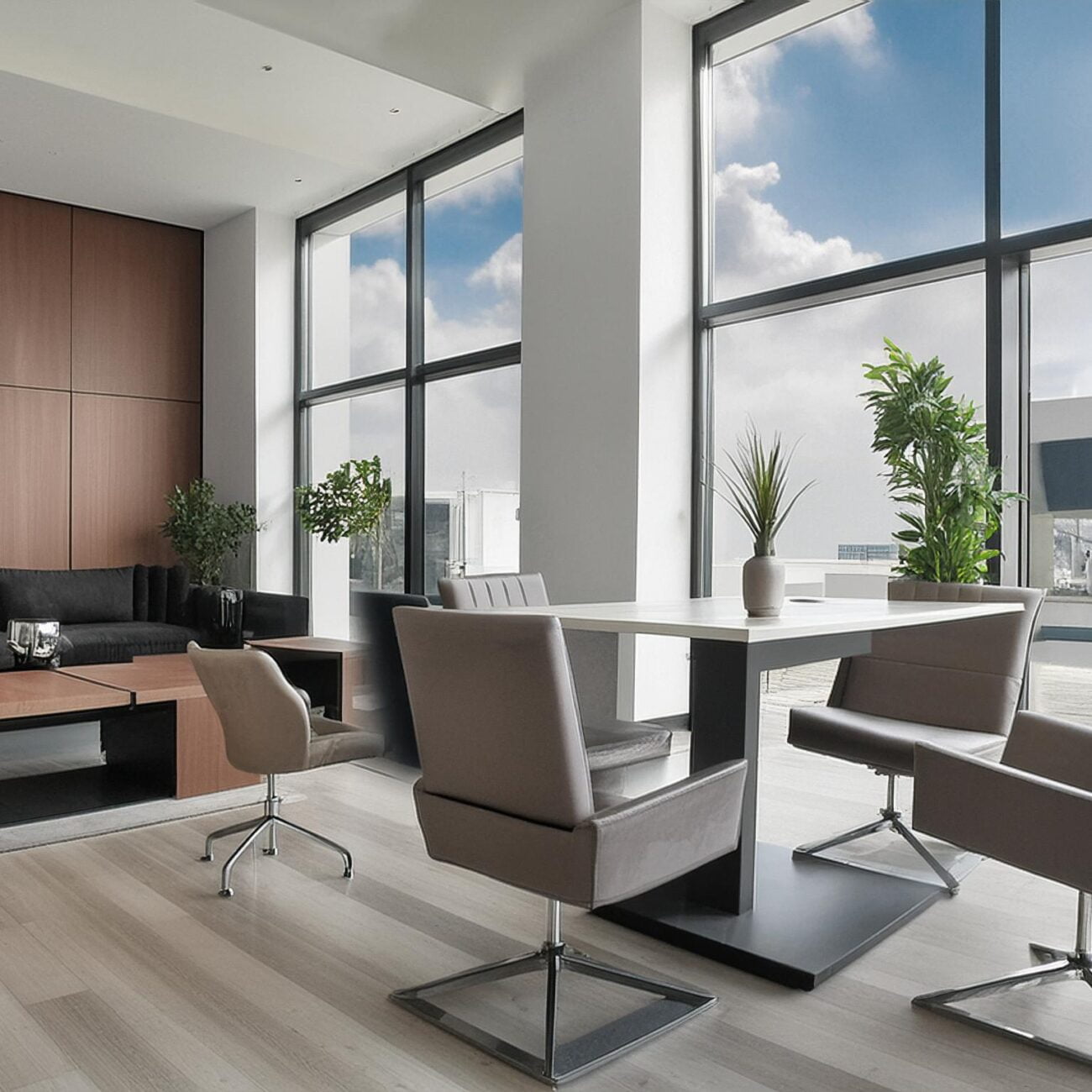 diseño de mueble modular y escritorio