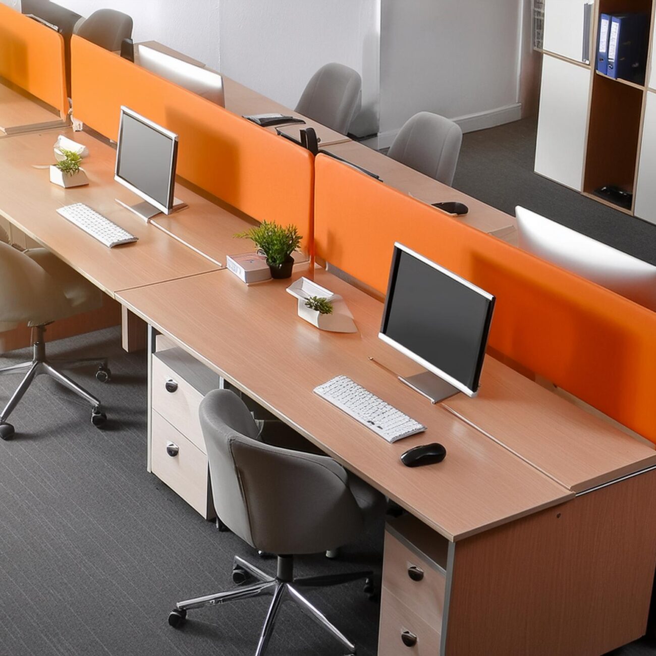 diseño de mueble modular y escritorio