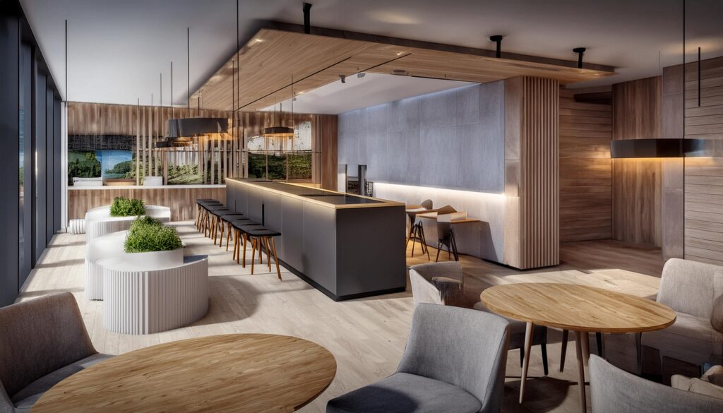 diseño de espacios comerciales - diseño de restaurante
