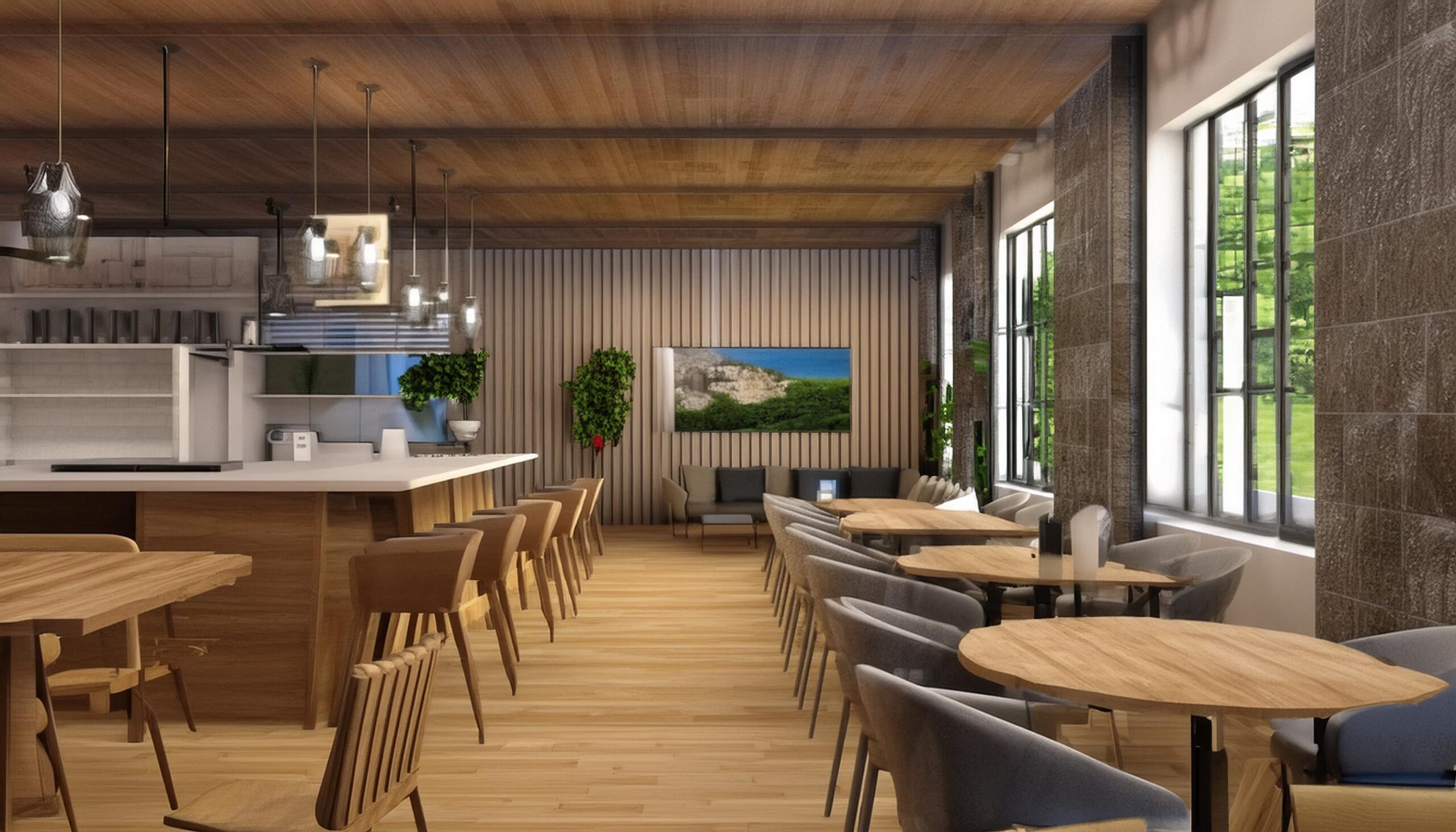 diseño de espacios comerciales - diseño de restaurante