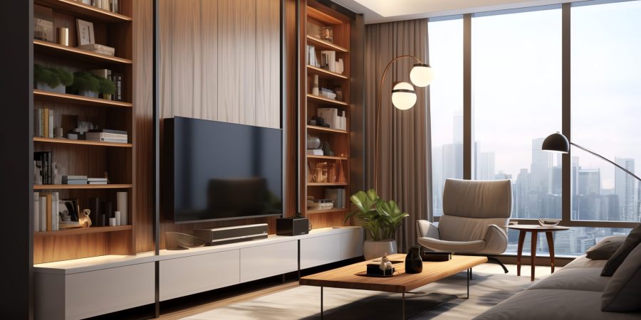 diseño de muebles centros de entretenimiento